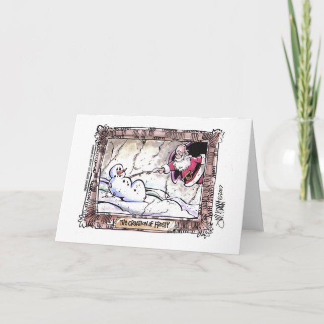 The Creation of Frosty Holiday Card (Front)