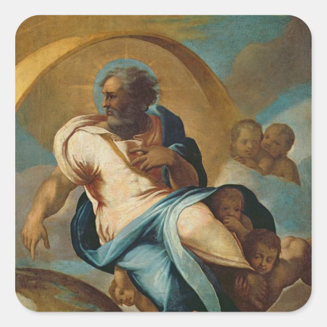The Creation of the World Square Sticker (Front)