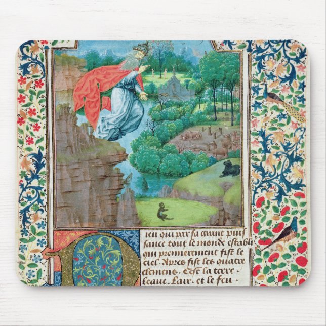 The Creation World, from 'Traite de Medecine' Mouse Mat (Front)