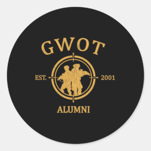 The Creative Armoury Gwot Global War On Terrorism  Classic Round Sticker
