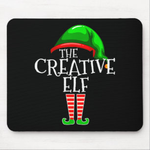 The Creative Elf Family Matching Group Christmas Mouse Mat