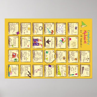 The Creativity Alphabet from Jill Badonsky. Poster