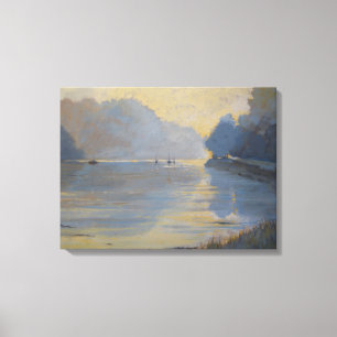 The Creek Autumn Canvas Print