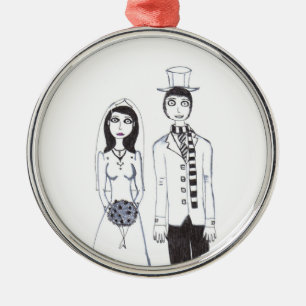 The creepy wedding metal tree decoration