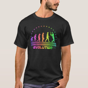 The Cricket Evolution Retro Cricketer Men Cricket T-Shirt