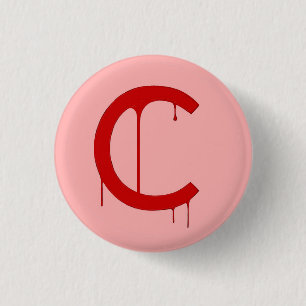 The Crimson Almost Logo 3 Cm Round Badge