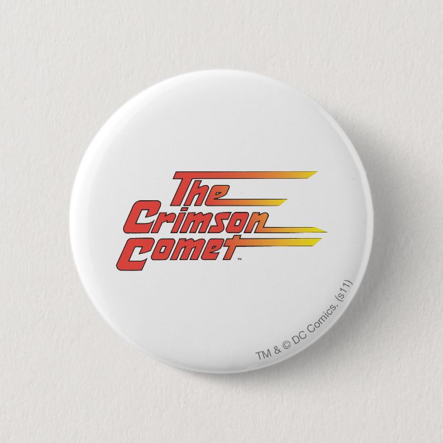 The Crimson Comet Logo 6 Cm Round Badge (Front)
