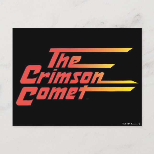 The Crimson Comet Logo Postcard (Front)