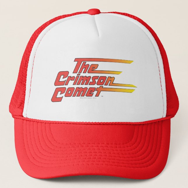 The Crimson Comet Logo Trucker Hat (Front)