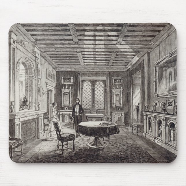 The Crimson Drawing Room, Lansdown Tower Mouse Mat (Front)