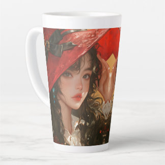 The Crimson Hour : Red Hat Girl Latte Mug