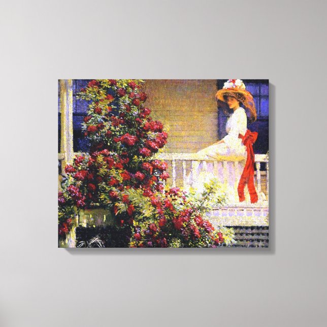 The Crimson Rambler Canvas Print (Front)