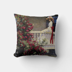 The Crimson Rambler Cushion