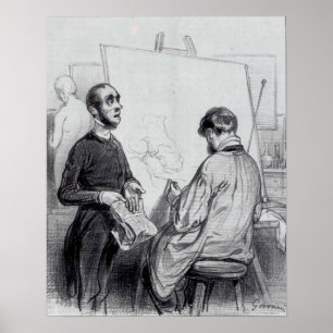 The Critic, published in 'Lecons et Conseils' Poster