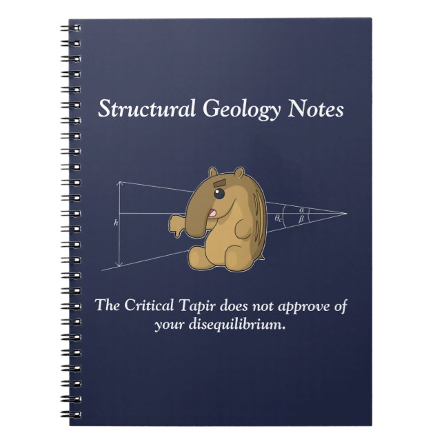 The Critical Tapir- Structural Geology Notebook (Front)