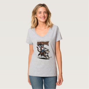 The critter cowboy (Lt. mode) Women's V-Neck T-Shirt