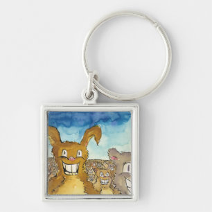 The Critters Are Coming Cartoon Key Ring