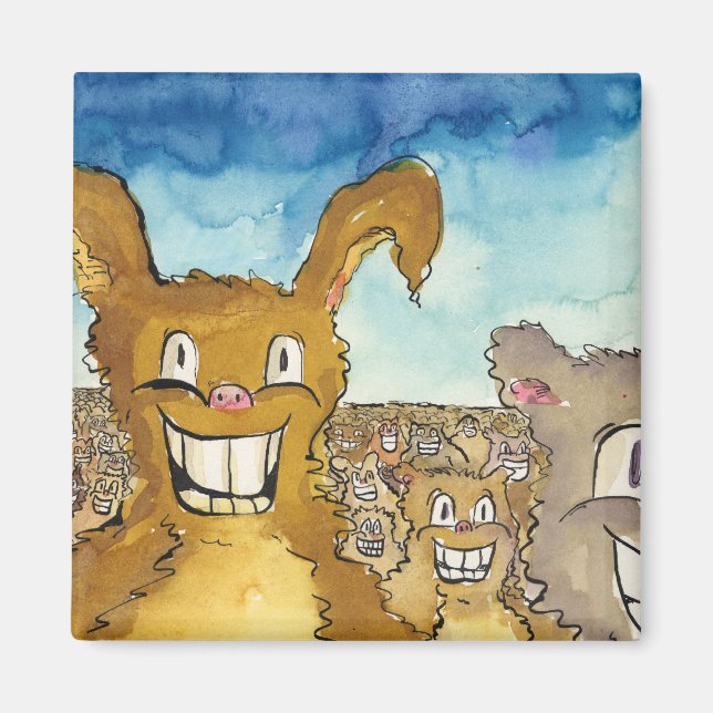 The Critters Are Coming Cartoon Magnet (Front)