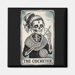 The Crocheter Tarot Card Funny Yarn Design  Magnet