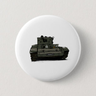 The Cromwell Cruiser Tank 6 Cm Round Badge
