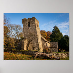 The Crooked Church of St Martin's in Cwmyoy, Wales Poster
