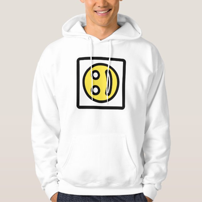 The Crooked Grin – Edgy Style Hoodie (Front)