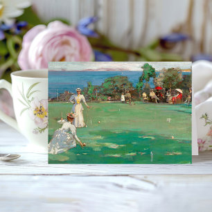 The Croquet Party   Sir John Lavery Card