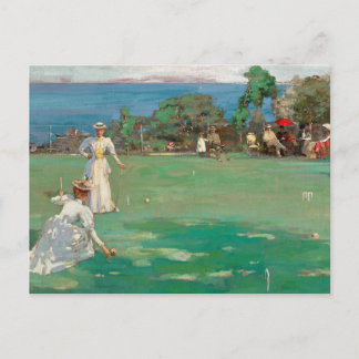 The Croquet Party | Sir John Lavery Postcard
