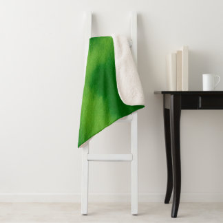 The cross and the green of the forest sherpa blanket