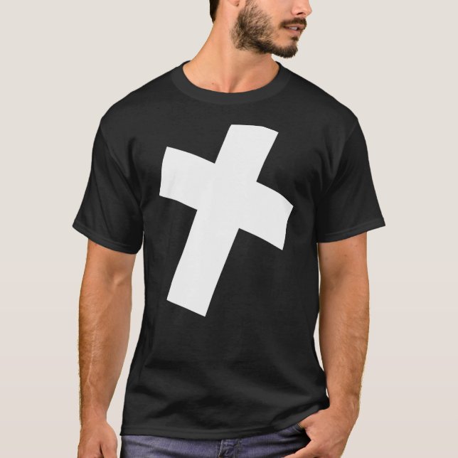 The Cross Angle, Bold Tilted Cross, Gospel Perspec T-Shirt (Front)