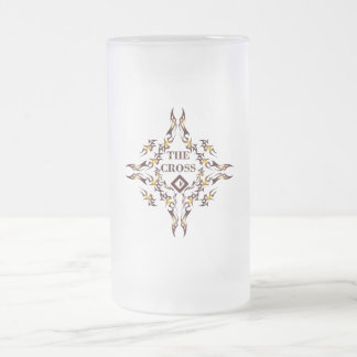 The Cross Beer Glass Frosted Glass Beer Mug