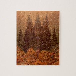 The Cross in the Mountains, 1812 (oil on canvas) Jigsaw Puzzle