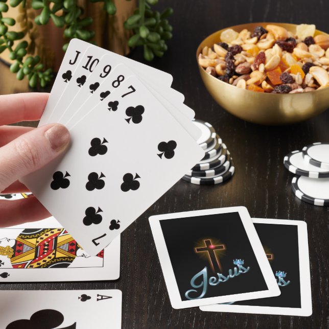 "The Cross of Jesus: A Divine Playing Card" Playing Cards (In Situ)