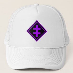 The Cross Of Lorraine - v2 (purple)  Trucker Hat