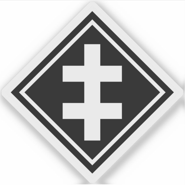 The Cross Of Lorraine - v2 (white)  (Front)