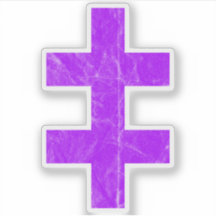 The Cross Of Lorraine (vintage purple)