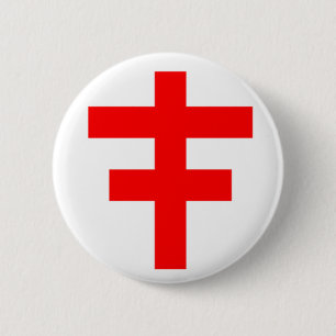 The Cross Pattee of The Scottish Knights Templar 6 Cm Round Badge