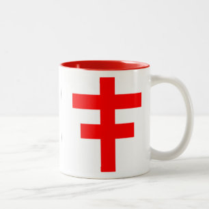 The Cross Pattee of The Scottish Knights Templar Two-Tone Coffee Mug