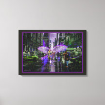 The Crossing Guard Oil 24x16 Stretched Canvas