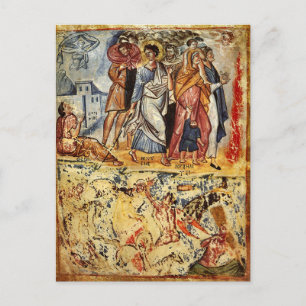The Crossing of the Red Sea Byzantine Icon Postcard