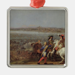 The Crossing of the Rhine, 12th June 1672 Metal Tree Decoration