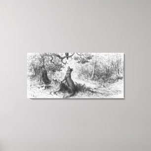 The Crow and the Fox Canvas Print
