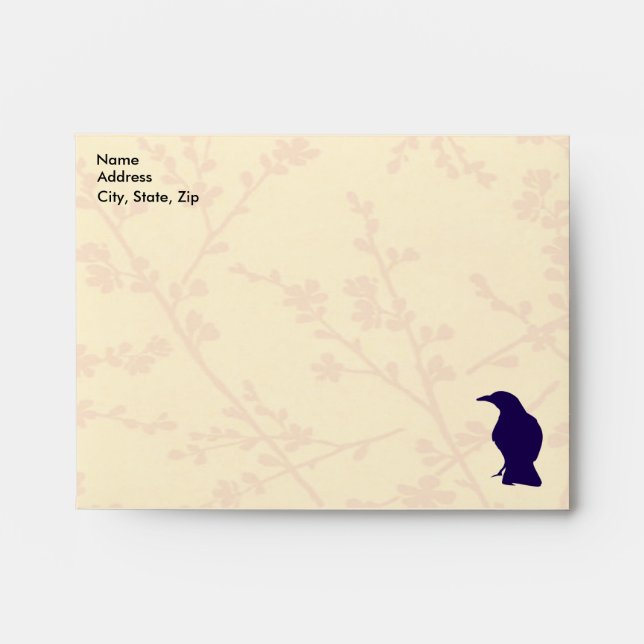 The Crow Envelope Template (Front)