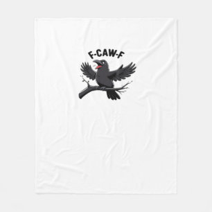 The Crow F-Caw-F (F Off) Essential Fleece Blanket