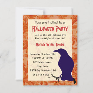 The Crow Invitation Card Template