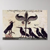 The Crow King And His Council By Arabischer Maler