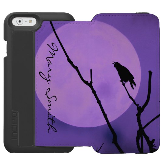 The Crow, The Moon, The Purple Sky *Personalise* Incipio Watson™ iPhone 6 Wallet Case