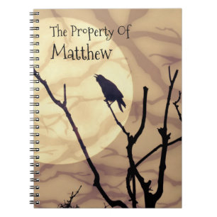 The Crow, The Moon, The Shadows *personalise* Notebook