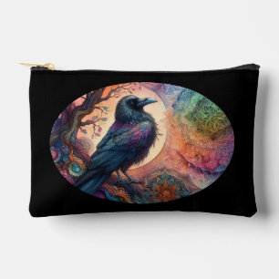 The Crow Tree of Life Mandala Pagan Accessory Pouch