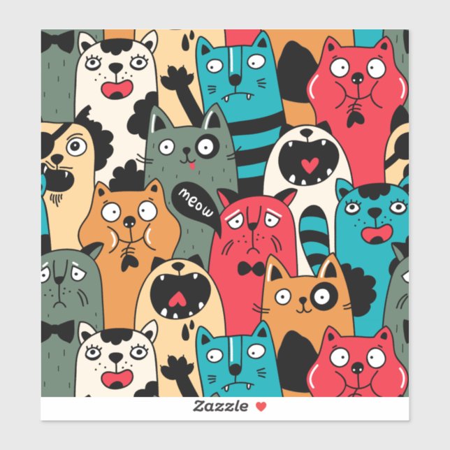 The crowd of cats (Sheet)